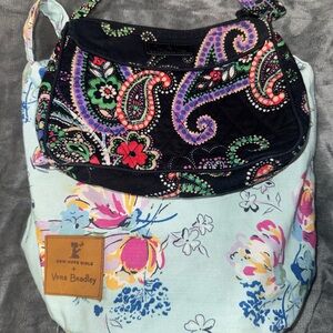 🎁Vera Bradley🎁Black and Blue Floral and Paisley Shoulder Bags you get both!